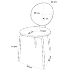 Kit 06 Cadeiras Para Sala De Jantar Cozinha Évora L02 Suede C