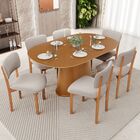 Kit 06 Cadeiras Para Sala De Jantar Cozinha Living Estofada D