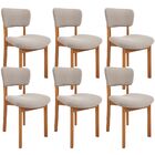 Kit 06 Cadeiras Para Sala De Jantar Cozinha Living Estofada D