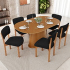 Kit 06 Cadeiras Para Sala De Jantar Cozinha Living Estofada D