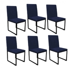 Kit 06 Cadeiras Para Sala De Jantar Escritório Office Stan In