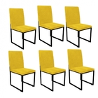 Kit 06 Cadeiras Para Sala De Jantar Escritório Office Stan In