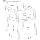 Kit 06 Cadeiras Para Sala De Jantar Estar Living Giorgia L02