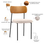 Kit 06 Cadeiras Para Sala De Jantar Melina L02 Couríssimo Whi