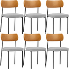 Kit 06 Cadeiras Para Sala De Jantar Melina L02 Couríssimo Whi