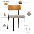 Kit 06 Cadeiras Para Sala De Jantar Melina L02 Couríssimo Whi