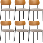 Kit 06 Cadeiras Para Sala De Jantar Melina L02 Couríssimo Whi