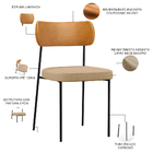 Kit 06 Cadeiras Para Sala De Jantar Melina L02 Couríssimo Whi