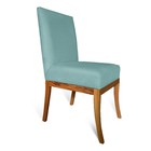 Kit 06 Cadeiras Para Sala De Jantar Paris Pés Palito Suede Az