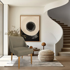 Kit 06 Cadeiras Poltrona Juliana Suede Pés Palito Castanho -