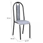 Kit 06 Cadeiras Tubular 058 Assento Grafiato