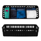 Kit 06 Cestos Organizadores 11x32cm Com Divisórias - Wp Conne