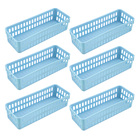 Kit 06 Cestos Organizadores 11x32cm Slim 2 5 Litros - Wp Conn