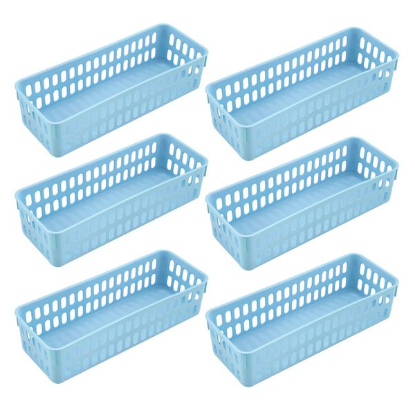 Kit 06 Cestos Organizadores 11x32cm Slim 2 5 Litros - Wp Conn