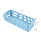 Kit 06 Cestos Organizadores 11x32cm Slim 2 5 Litros - Wp Conn