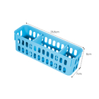 Kit 06 Cestos Organizadores 7x25cm Com Divisórias - Wp Connec