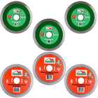 Kit 06 Discos Diamantado Continuo E Porcelanato