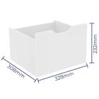 Kit 06 Gavetas Organizadoras Infantis 1479 Branco Qmovi