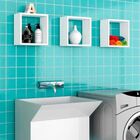 Kit 06 Nichos Organizador 30x30cm Branco G01 - Ajl Móveis