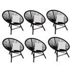 Kit 06 Poltrona Cadeira Suede Branco