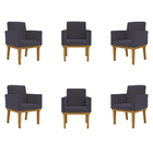 Kit 06 Poltronas Decorativa Reforçada Oferta - Balaqui Decor