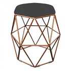 Kit 06 Puff Banqueta Aramado Luna Para Penteadeira Hexágono B