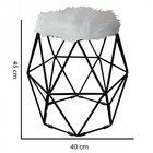 Kit 06 Puff Banqueta Aramado Luna Para Penteadeira Hexágono B