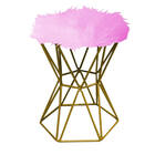 Kit 06 Puff Banqueta Louis Aramado Hexágono Para Penteadeira