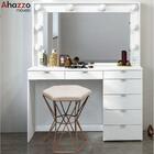 Kit 06 Puff Banqueta Louis Industrial Hexágono Ferro Bronze C