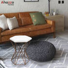 Kit 06 Puff Banqueta Louis Industrial Para Penteadeira Sala H