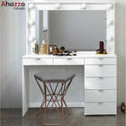 Kit 06 Puff Banqueta Louis Industrial Para Penteadeira Sala H