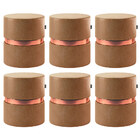 Kit 06 Puffs Bancos Decorativos Redondo Porto 49x43cm Corano