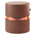 Kit 06 Puffs Bancos Decorativos Redondo Porto 49x43cm Corano