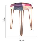 Kit 06 Puffs Banqueta Alta Bita Industrial Pé De