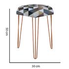 Kit 06 Puffs Banqueta Alta Bita Industrial Pé De