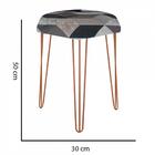 Kit 06 Puffs Banqueta Alta Bita Industrial Pé De