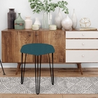 Kit 06 Puffs Banqueta Alta Bita Industrial Sala Penteadeira P