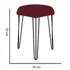 Kit 06 Puffs Banqueta Alta Bita Industrial Sala Penteadeira P