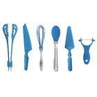 Kit 06 Utensílios De Cozinha - Azul