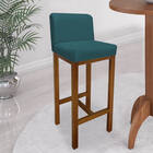 Kit 07 Banqueta Alta Com Encosto Aila Cozinha Balcão Bistrô B