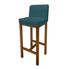 Kit 07 Banqueta Alta Com Encosto Aila Cozinha Balcão Bistrô B