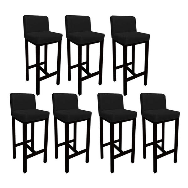 Kit 07 Banqueta Alta Com Encosto Aila Cozinha Balcão Bistrô B