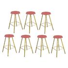 Kit 07 Banqueta Alta Lari Eiffel Dourado Rose Gold