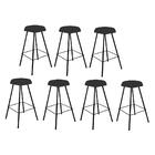 Kit 07 Banqueta Alta Lari Preto Cinza