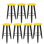 Kit 07 Banqueta Alta Leon Cozinha Bar Balcão Bistrô Churrasqu