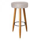 Kit 07 Banqueta Alta Lia Castanho Bege