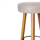 Kit 07 Banqueta Alta Lia Castanho Bege