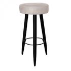 Kit 07 Banqueta Alta Lia Preto Bege