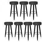 Kit 07 Banqueta Alta Lia Preto Corino Preto