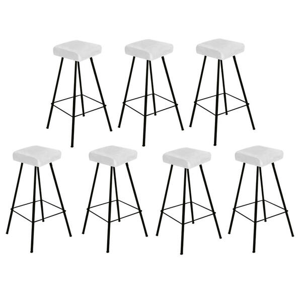 Kit 07 Banqueta Alta Lira Eiffel Industrial Cozinha Bar Balcã